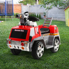 Load image into Gallery viewer, Rigo Kids Ride On Fire Truck Motorbike Motorcycle Car Red Grey