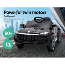 Load image into Gallery viewer, Rigo Kids Ride On Car Electric Toys 12V Battery Remote Control Black MP3 LED