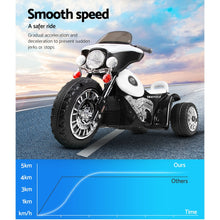Load image into Gallery viewer, Rigo Kids Ride On Motorbike Motorcycle Toys Black White