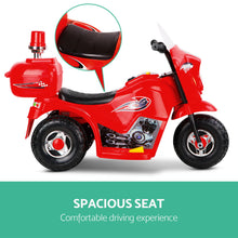 Load image into Gallery viewer, Rigo Kids Electric Ride On Police Motorcycle Motorbike 6V Battery Red
