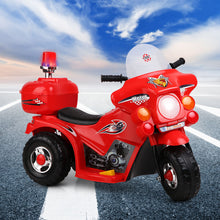 Load image into Gallery viewer, Rigo Kids Electric Ride On Police Motorcycle Motorbike 6V Battery Red