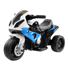 Load image into Gallery viewer, Kids Electric Ride On Car Police Motorcycle Motorbike BMW Licensed S1000RR Blue