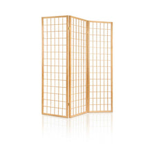 Load image into Gallery viewer, 3 Panel Wooden Room Divider - Natural
