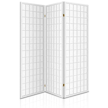 Load image into Gallery viewer, 3 Panel Wooden Room Divider - White