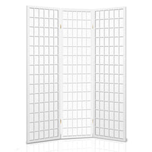 Load image into Gallery viewer, 3 Panel Wooden Room Divider - White