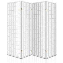 Load image into Gallery viewer, 4 Panel Wooden Room Divider - White