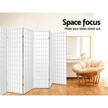 Load image into Gallery viewer, 8 Panel Room Divider Privacy Screen Dividers Stand Oriental Vintage White