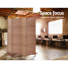 Load image into Gallery viewer, Artiss 4 Panel Room Divider Screen Privacy Timber Foldable Dividers Stand Natural