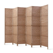 Load image into Gallery viewer, Artiss 6 Panel Room Divider Screen Privacy Timber Foldable Dividers Stand Natural