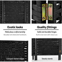 Load image into Gallery viewer, Artiss 8 Panel Room Divider Screen Privacy Timber Foldable Dividers Stand Black