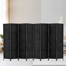 Load image into Gallery viewer, Artiss 8 Panel Room Divider Screen Privacy Timber Foldable Dividers Stand Black