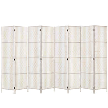 Load image into Gallery viewer, Artiss 8 Panel Room Divider Screen Privacy Timber Foldable Dividers Stand White