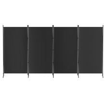 Load image into Gallery viewer, Artiss 4 Panel Room Divider Screen 345x180cm Fabric Black