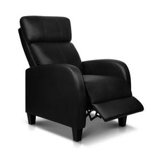 Load image into Gallery viewer, Artiss PU Leather Reclining Armchair - Black