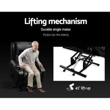 Load image into Gallery viewer, Artiss Electric Recliner Chair Lift Heated Massage Chairs Lounge Sofa Leather