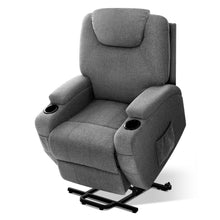 Load image into Gallery viewer, Artiss Electric Massage Chair Recliner Sofa Lift Motor Armchair Heating Fabric