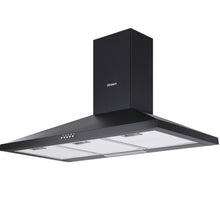 Load image into Gallery viewer, 90cm 900mm LED Light Wall Mount Black Rangehood