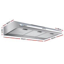 Load image into Gallery viewer, Fixed Range Hood Stainless Steel Kitchen Canopy 90cm 900mm