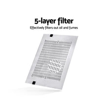 Load image into Gallery viewer, Devanti 600mm Range Hood 60cm Rangehood Kitchen Canopy LED Light Stainless Steel