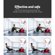 Load image into Gallery viewer, Everfit Rowing Machine Rower Magnetic Resistance Exercise Gym Home Cardio Red