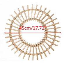 Load image into Gallery viewer, Rattan Art Deco Round Mirror