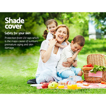 Load image into Gallery viewer, Instahut Shade Sail 4x6m Rectangle 280GSM 98% Black Shade Cloth