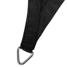 Load image into Gallery viewer, Instahut Shade Sail 6x7m Rectangle 280GSM 98% Black Shade Cloth
