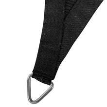 Load image into Gallery viewer, Instahut Shade Sail 6x8m Rectangle 280GSM 98% Black Shade Cloth