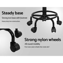 Load image into Gallery viewer, Artiss Salon Stool Swivel Chairs with Back Barber Beauty Hydralic Lift