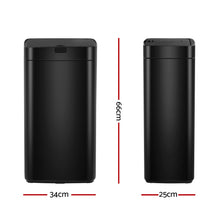 Load image into Gallery viewer, Devanti 45L Motion Sensor Bin Rubbish Automatic Black