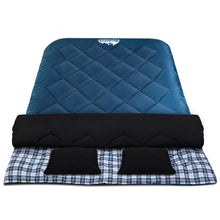 Load image into Gallery viewer, Weisshorn Sleeping Bag Double Pillow Thermal Camping Hiking Tent Blue -10�C