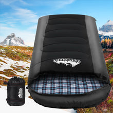 Load image into Gallery viewer, Weisshorn Sleeping Bag Single Thermal Camping Hiking Tent Black� -20�C