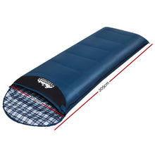 Load image into Gallery viewer, Weisshorn Sleeping Bag Single Thermal Camping Hiking Tent Blue 0�C
