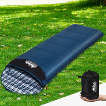Load image into Gallery viewer, Weisshorn Sleeping Bag Single Thermal Camping Hiking Tent Blue 0�C