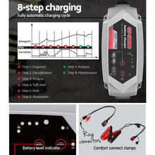 Load image into Gallery viewer, Smart Battery Charger 15A 12V 24V Automatic SLA AGM Car Truck Boat Motorcycle Caravan