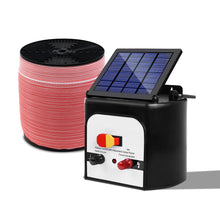 Load image into Gallery viewer, Giantz Fence Energiser 8KM Solar Powered Electric 1200M Poly Tape