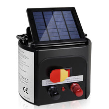 Load image into Gallery viewer, Giantz Fence Energiser 3KM Solar Powered 0.1J Electric Fencing Charger