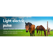 Load image into Gallery viewer, Giantz Fence Energiser 3KM Solar Powered 0.1J Electric Fencing Charger