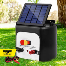 Load image into Gallery viewer, Giantz Fence Energiser 8KM Solar Powered 0.3J Electric Fencing Charger