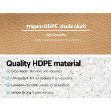 Load image into Gallery viewer, Instahut 70%UV Sun Shade Cloth Shadecloth Sail Roll Mesh Outdoor 1.83x50m Beige