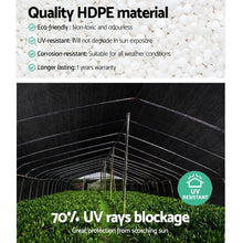 Load image into Gallery viewer, Instahut 70% UV Sun Shade Cloth Shadecloth Sail Roll Mesh Garden Outdoor 1.83x50m Black