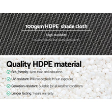 Load image into Gallery viewer, Instahut 3.66x10m 50% UV Shade Cloth Shadecloth Sail Garden Mesh Roll Outdoor White
