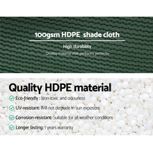 Load image into Gallery viewer, Instahut 3.66x30m 50% UV Shade Cloth Shadecloth Sail Garden Mesh Roll Outdoor Green