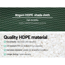 Load image into Gallery viewer, Instahut 3.66x30m 30% UV Shade Cloth Shadecloth Sail Garden Mesh Roll Outdoor Green