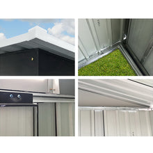 Load image into Gallery viewer, Durable Galvanized Steel Outdoor Storage Garden Shed 1.96X1.32M