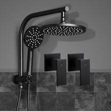 Load image into Gallery viewer, Cefito WELS 9'' Rain Shower Head Taps Round Handheld High Pressure Wall Black