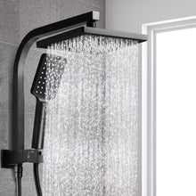 Load image into Gallery viewer, Cefito WELS 8'' Rain Shower Head Set Square Handheld High Pressure Wall Black
