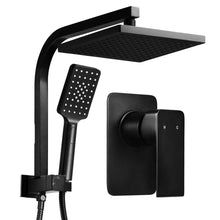 Load image into Gallery viewer, Cefito WELS 8'' Rain Shower Head Mixer Square Handheld High Pressure Wall Black