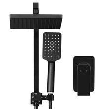 Load image into Gallery viewer, Cefito WELS 8'' Rain Shower Head Mixer Square Handheld High Pressure Wall Black