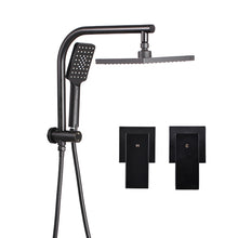 Load image into Gallery viewer, Cefito WELS 8'' Rain Shower Head Taps Square Handheld High Pressure Wall Black